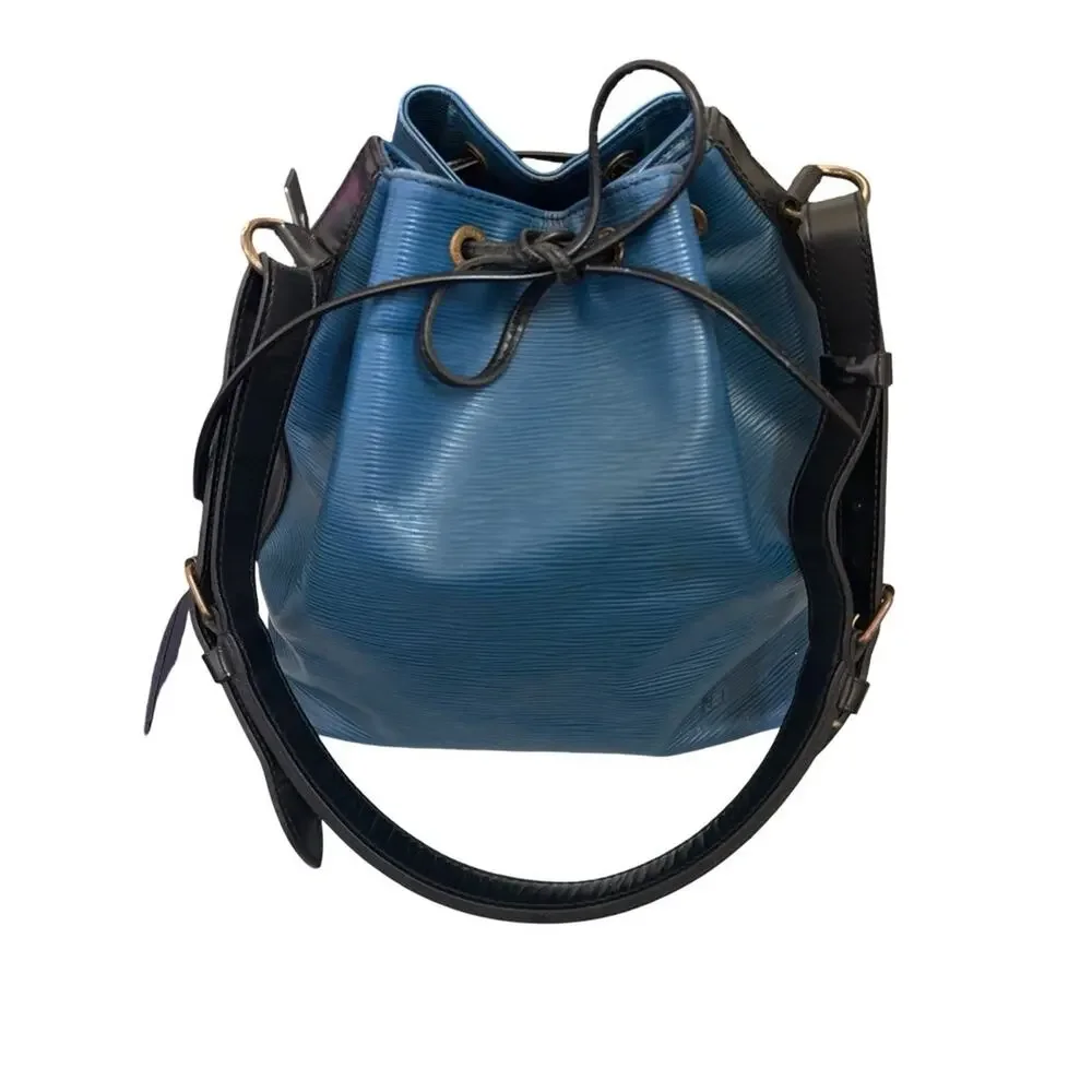 Louis Vuitton Blue Epi Leather Crossbody with Black Trim